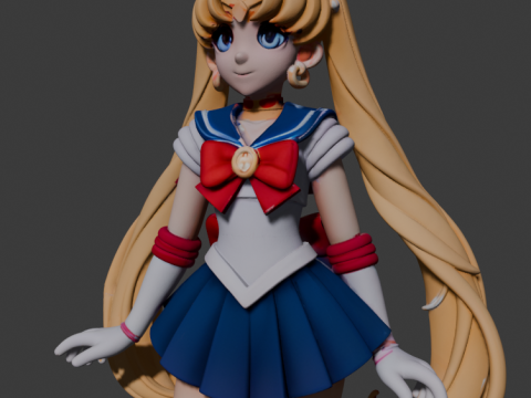 Sailor Moon Model do druku 3D