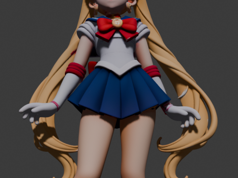Sailor Moon Model do druku 3D