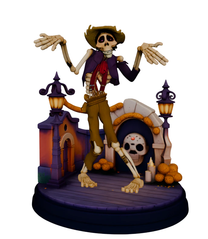 Hector - Coco 3D Print Model .c4d .max .obj .3ds .fbx .stl .blend 