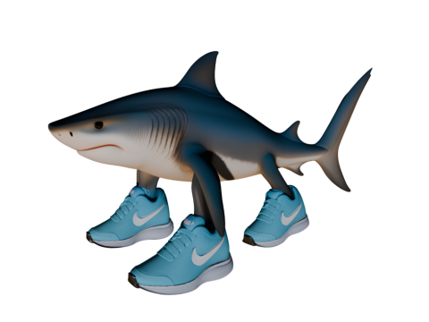 Tralalero Tralala 3D Druckmodell