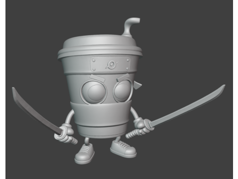 Pembunuh Cappucino Model Cetak 3D