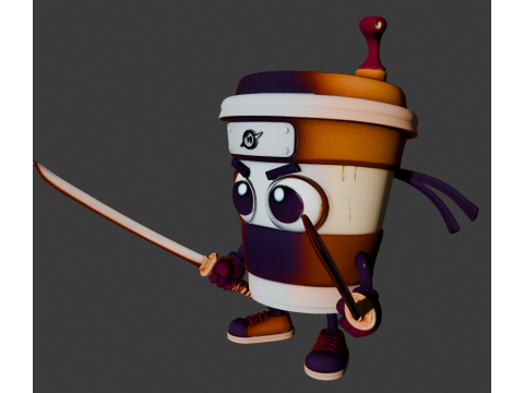 Pembunuh Cappucino Model Cetak 3D