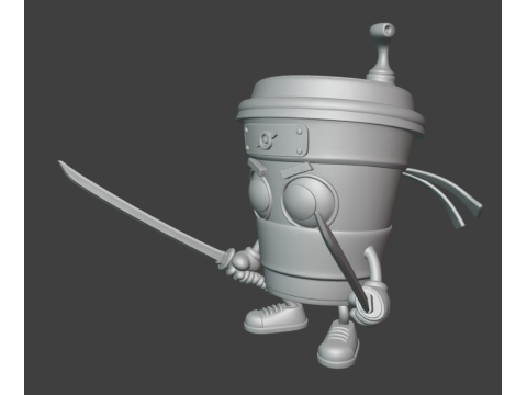 Pembunuh Cappucino Model Cetak 3D