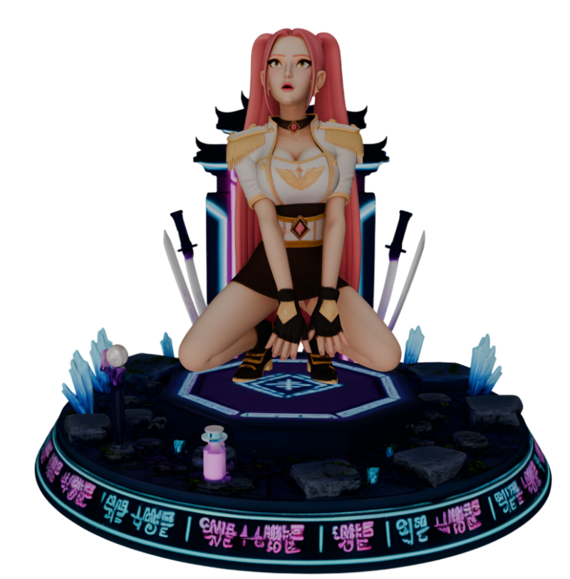 Mira - K Pop Demon Hunters 3D Druckmodell .c4d .max .obj .3ds .fbx .stl .blend
