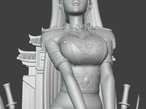 Mira - K Pop Demon Hunters 3D Druckmodell