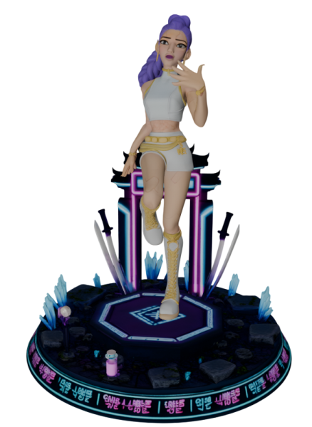 Rumi - K Pop Demon Hunters 3D printmodel .c4d .max .obj .3ds .fbx .stl .blend