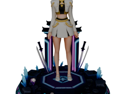 Zoey - K Pop Demon Hunters Model Cetak 3D