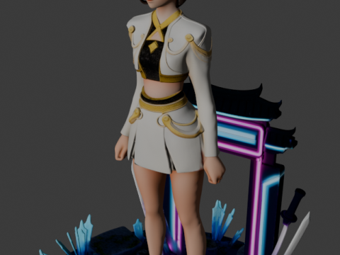 Zoey - K Pop Demon Hunters 3Dプリントモデル