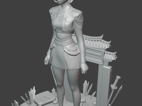 Zoey - K Pop Demon Hunters 3Dプリントモデル