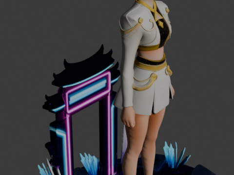 Zoey - K Pop Demon Hunters 3Dプリントモデル