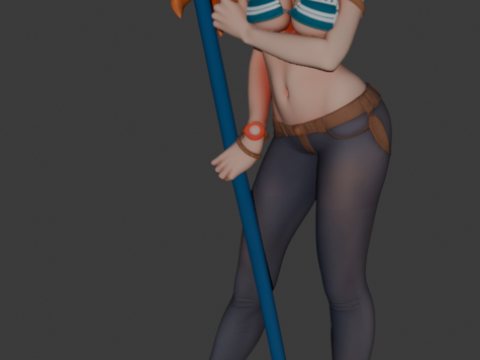 Nami - One Piece 3D प्रिंट मॉडल