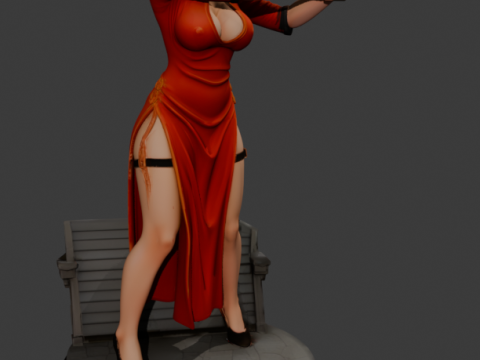 Ada Wong 3D प्रिंट मॉडल