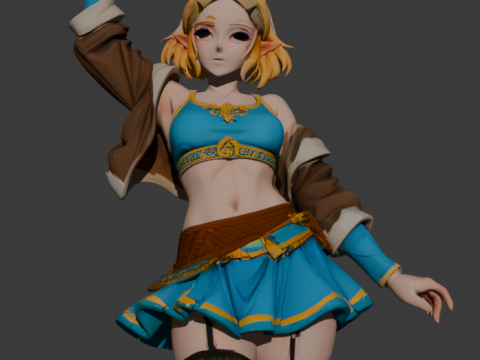 Zelda 3D Print Model