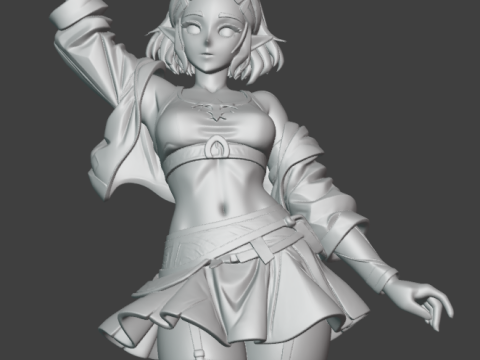 Zelda 3D Print Model