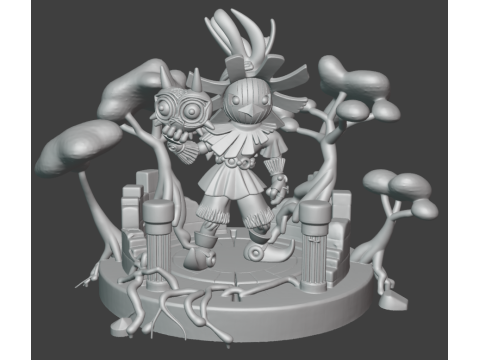 스컬 키드 3D 프린트 모델