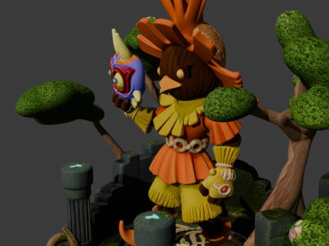 스컬 키드 3D 프린트 모델