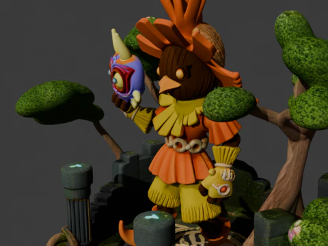 Skull Kid 3D Print Model
