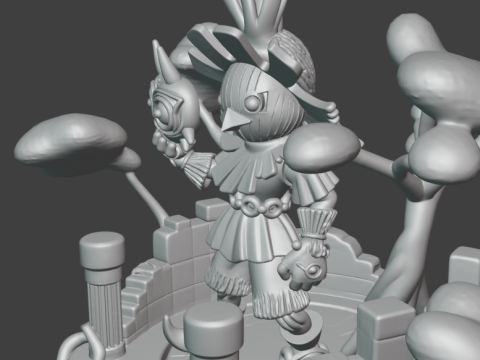 스컬 키드 3D 프린트 모델