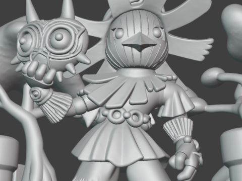 스컬 키드 3D 프린트 모델