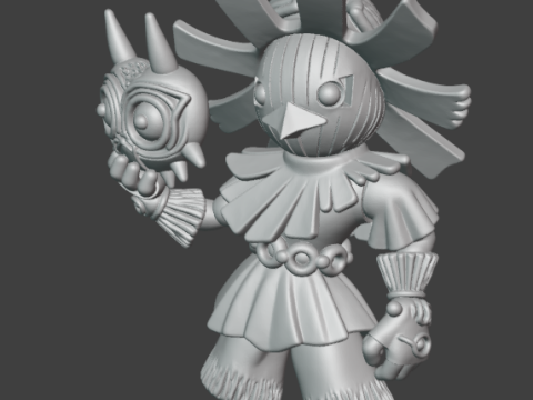 스컬 키드 3D 프린트 모델