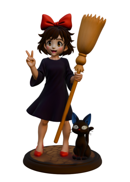 Kiki entregas a domicilio 3D प्रिंट मॉडल .c4d .max .obj .3ds .fbx .stl .blend