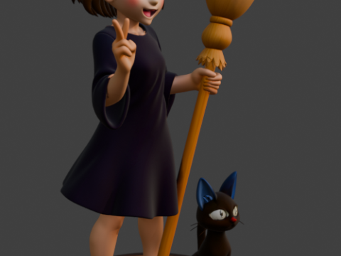 Kiki entregas a domicilio 3D प्रिंट मॉडल