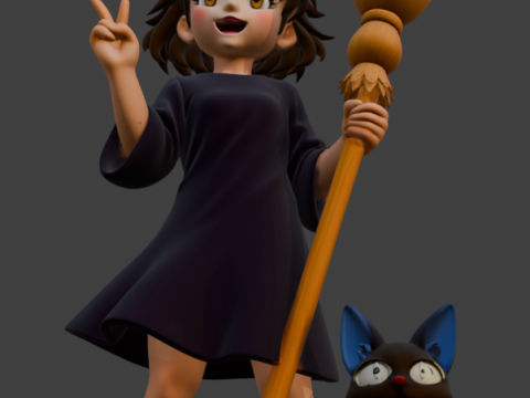 Kiki entregas a domicilio 3D प्रिंट मॉडल