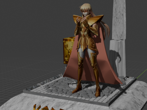 シャカ・デ・乙女座 - 聖闘士星矢 3Dプリントモデル