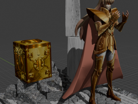 シャカ・デ・乙女座 - 聖闘士星矢 3Dプリントモデル