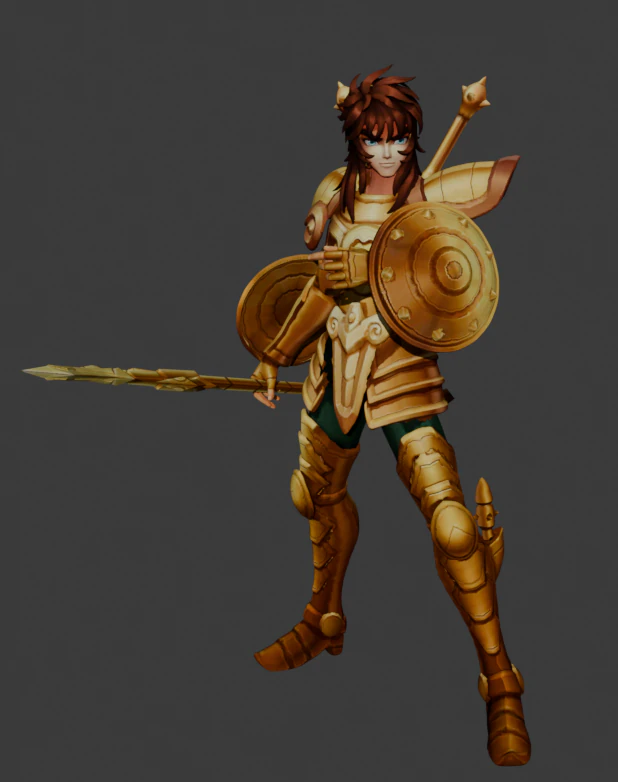 Dohko de Libra - Saint Seiya 3D Print Model .c4d .max .obj .3ds .fbx .stl .blend