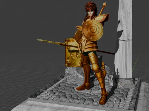 Dohko de Libra - Saint Seiya 3D Print Model