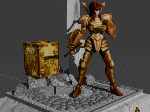 圣斗士星矢 3D 打印模型