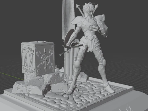 Dohko de Libra - Saint Seiya 3D Print Model