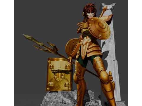 Dohko de Libra - Saint Seiya 3D Print Model