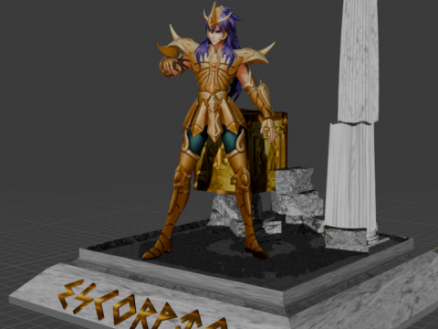Milo de Escorpio - Saint Seiya 3D प्रिंट मॉडल