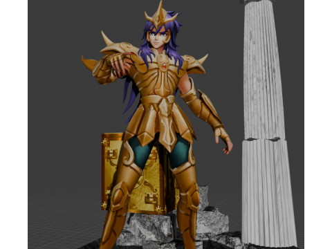 Milo de Escorpio - Saint Seiya 3D प्रिंट मॉडल