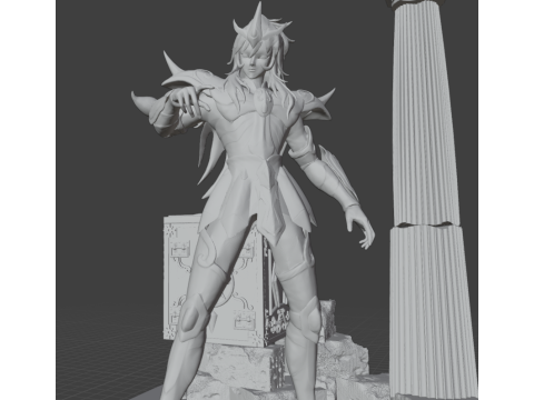 Milo de Escorpio - Saint Seiya 3D प्रिंट मॉडल