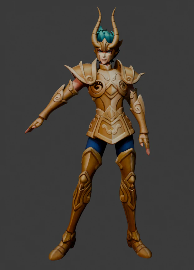 Shura de Capricornio 3D Print Model .c4d .max .obj .3ds .fbx .stl .blend 