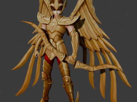 Aiolos de Sagitario - Saint Seiya 3D Baskı Modeli