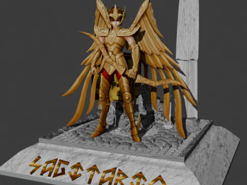 Aiolos de Sagitario - Saint Seiya 3D Print Model