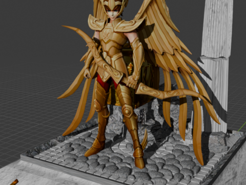Aiolos de Sagitario - Saint Seiya 3D printmodel