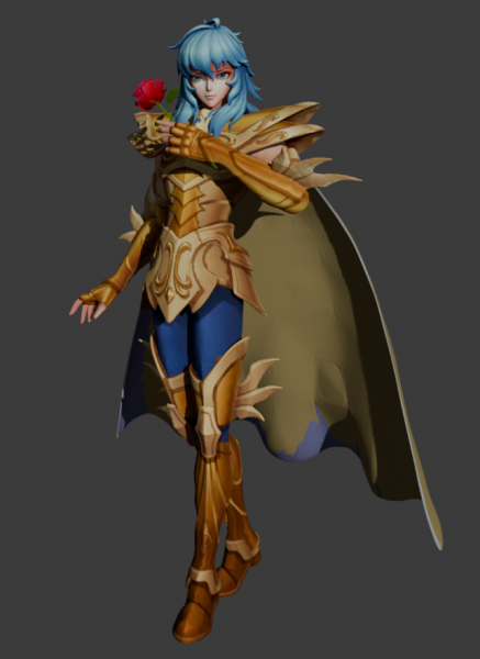Aphrodite de Piscis - Saint Seiya 3Dプリントモデル .c4d .max .obj .3ds .fbx .stl .blend
