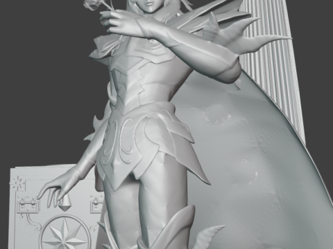 Aphrodite de Piscis - Saint Seiya 3Dプリントモデル