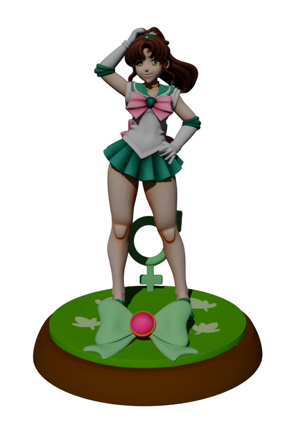 Sailor Jupiter 3D Print Model .c4d .max .obj .3ds .fbx .stl .blend