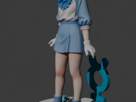 セーラーマーキュリー 3Dプリントモデル