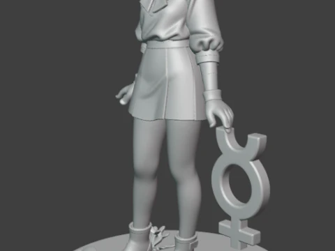 セーラーマーキュリー 3Dプリントモデル