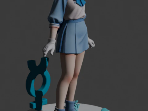 セーラーマーキュリー 3Dプリントモデル