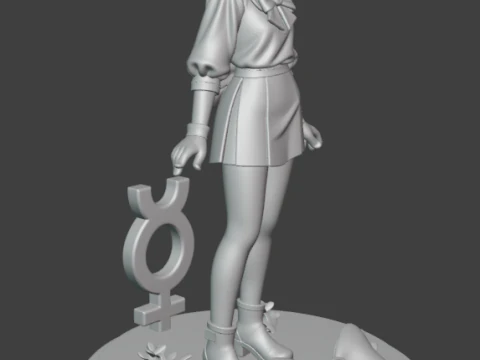 セーラーマーキュリー 3Dプリントモデル