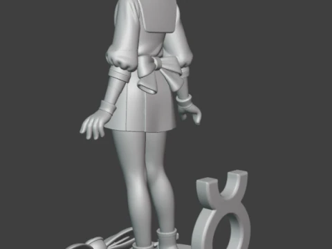 セーラーマーキュリー 3Dプリントモデル