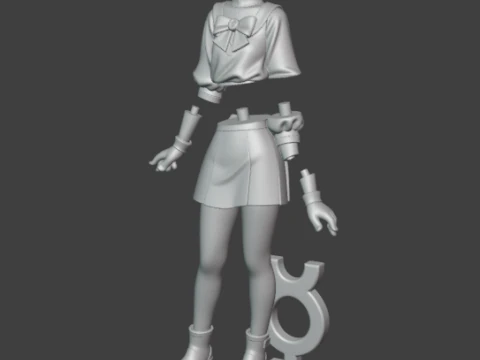 セーラーマーキュリー 3Dプリントモデル